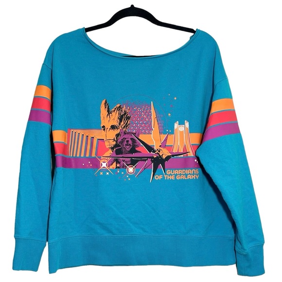 Marvel Tops - Disney Parks Marvel Guardians of the Galaxy Cosmic Rewind Epcot Sweatshirt Sz M